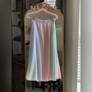 Olivia Rubin Penelope Sequin Pastel Rainbow Skirt